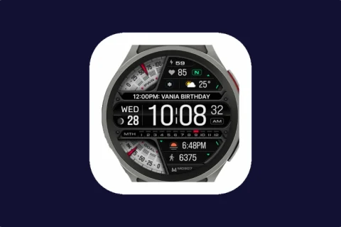 MD307 Digital Watch Face